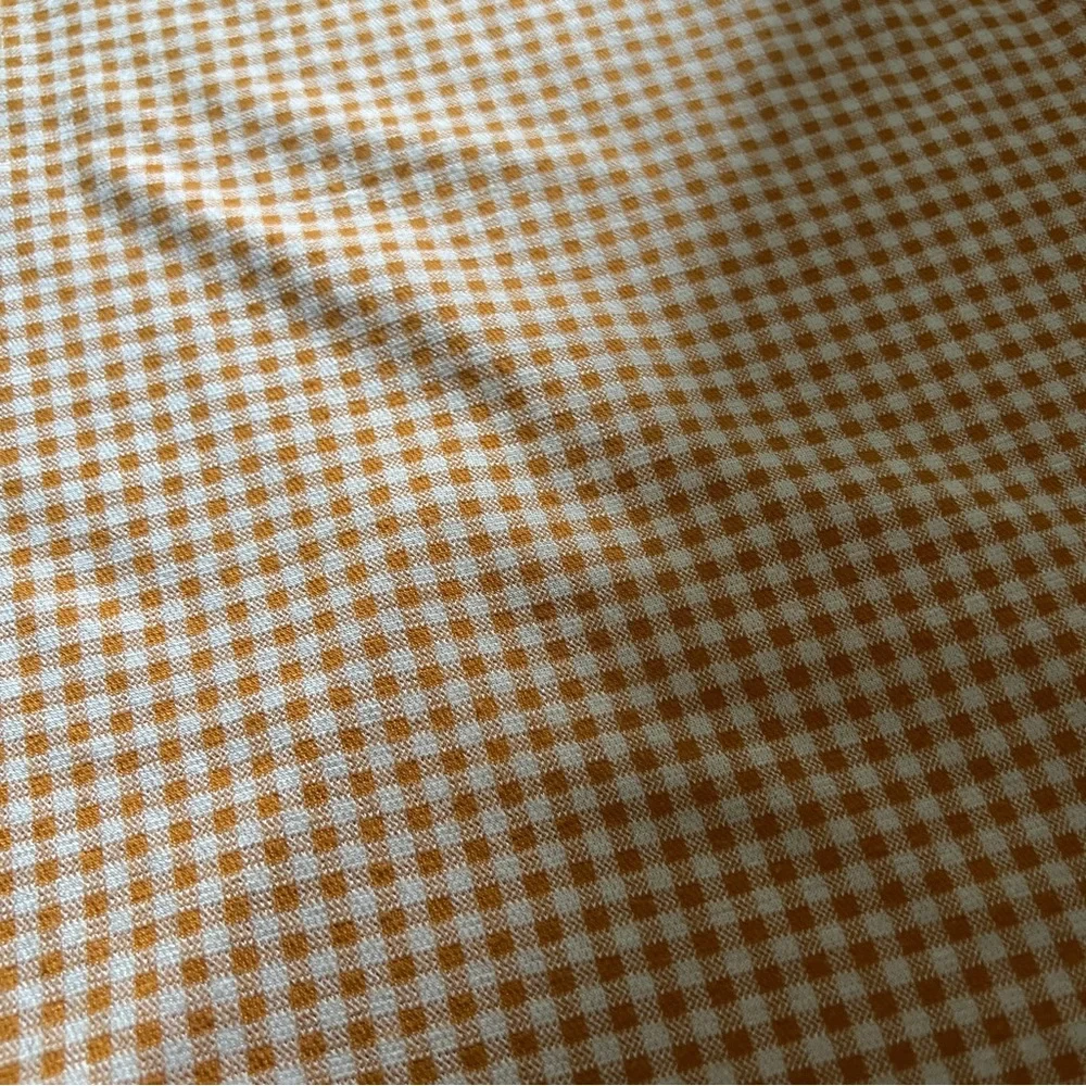 Orange Check Mini Dress - Picture 3 of 5
